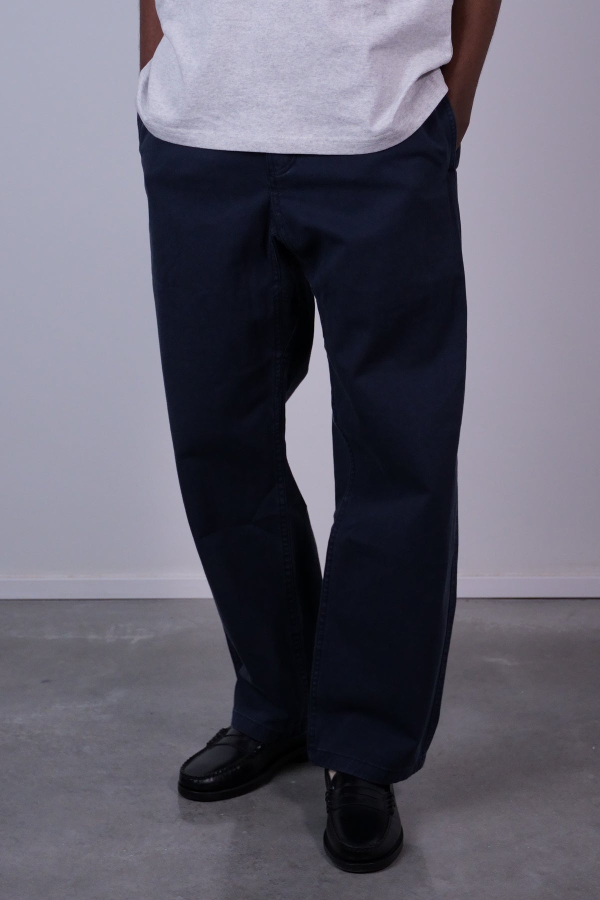 Gramicci Pant Striaght Fit Double Navy