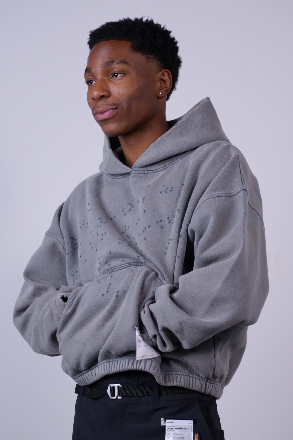 MothTech Hoodie Faded Black