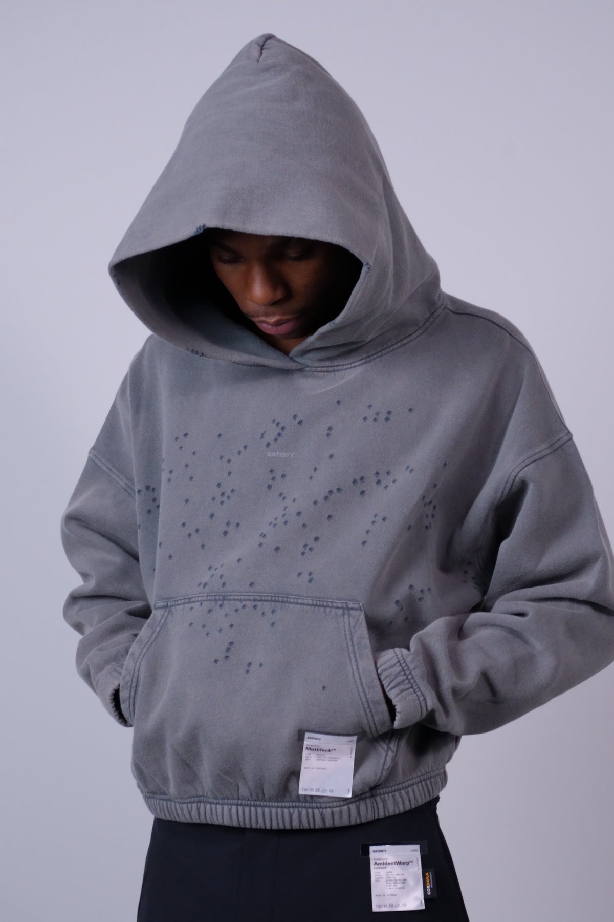 MothTech Hoodie Faded Black