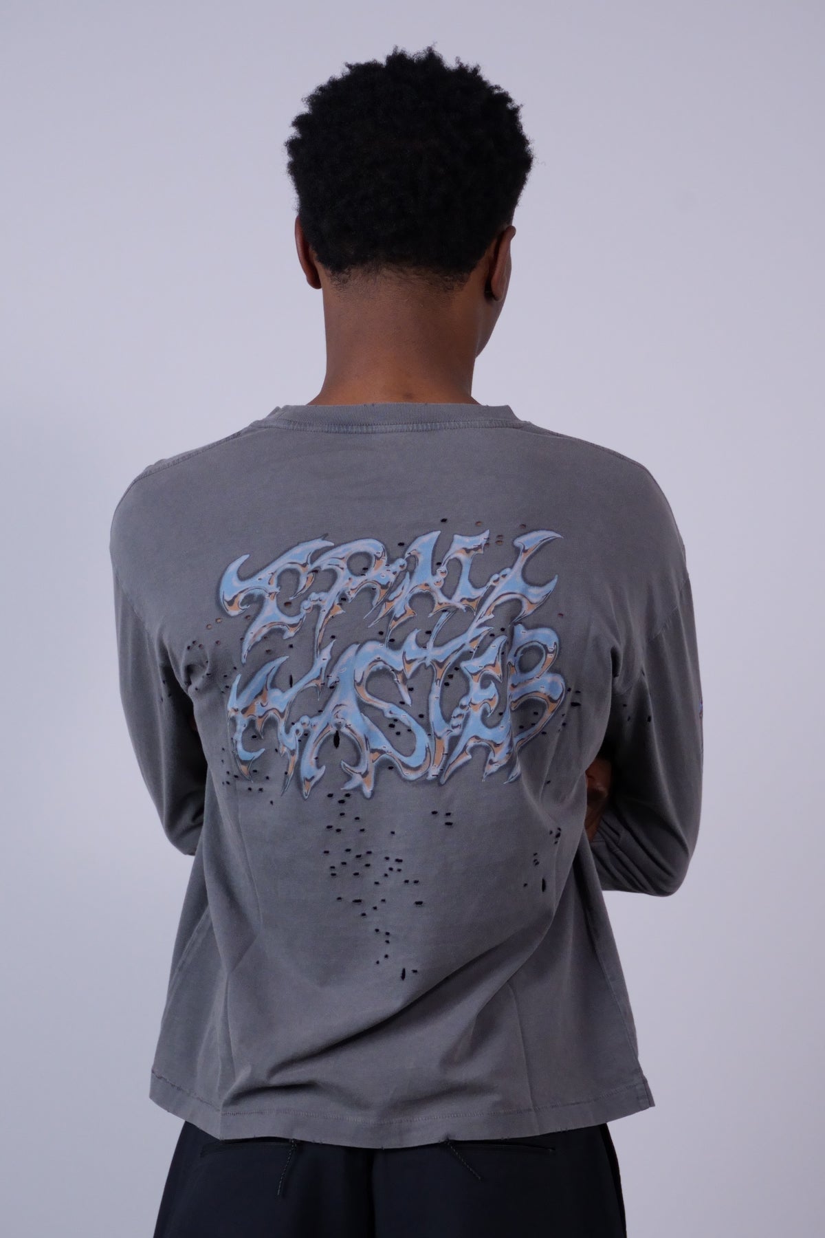 MothTech™ Long Tee Faded Black ScorpSleece