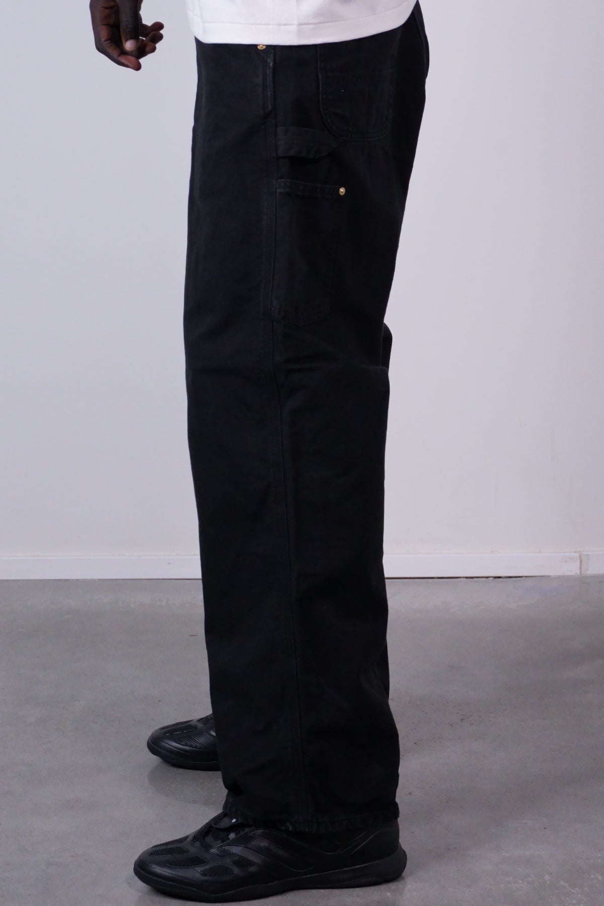 Dad's Fit Oxford Painter Pants Black