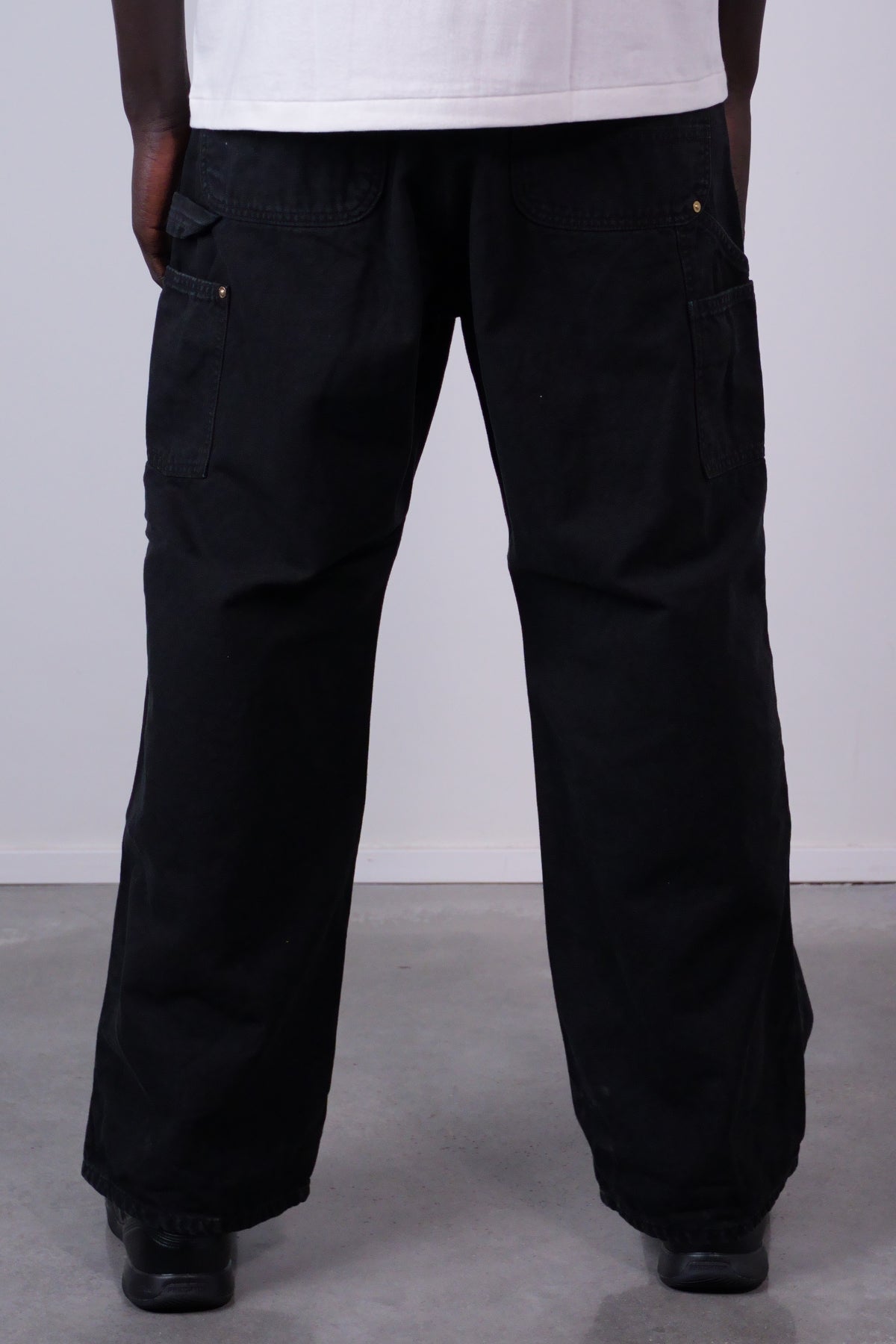 Dad's Fit Oxford Painter Pants Black