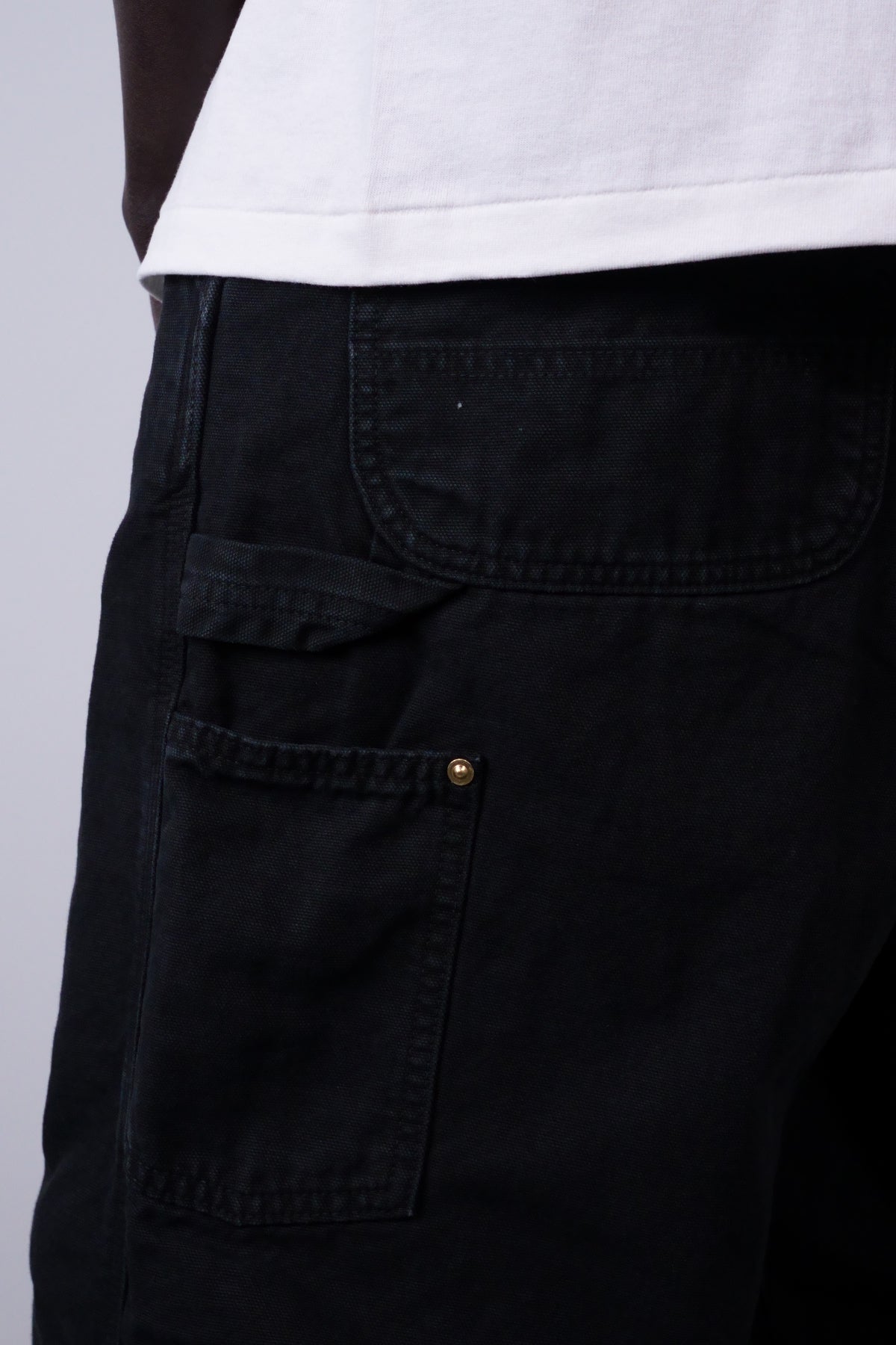 Dad's Fit Oxford Painter Pants Black