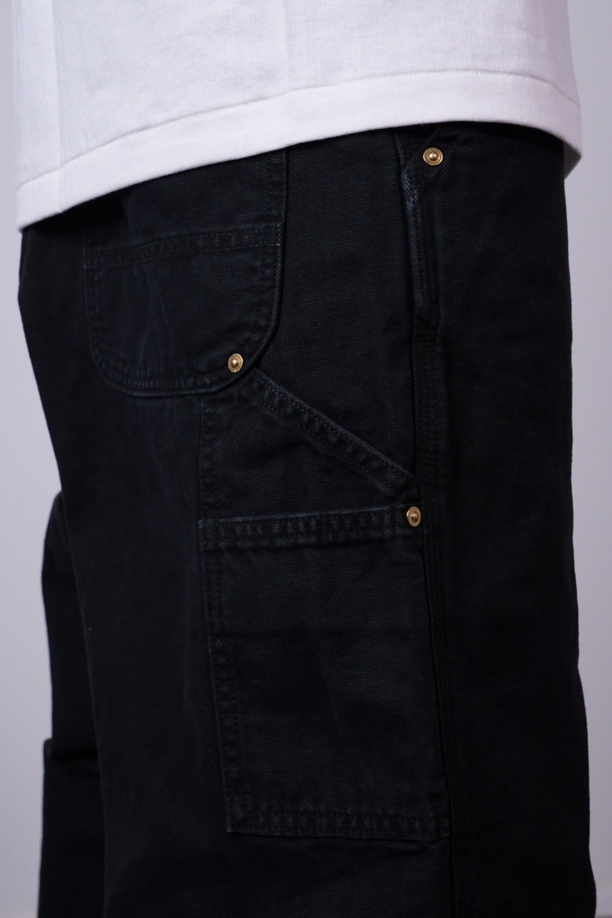 Dad's Fit Oxford Painter Pants Black