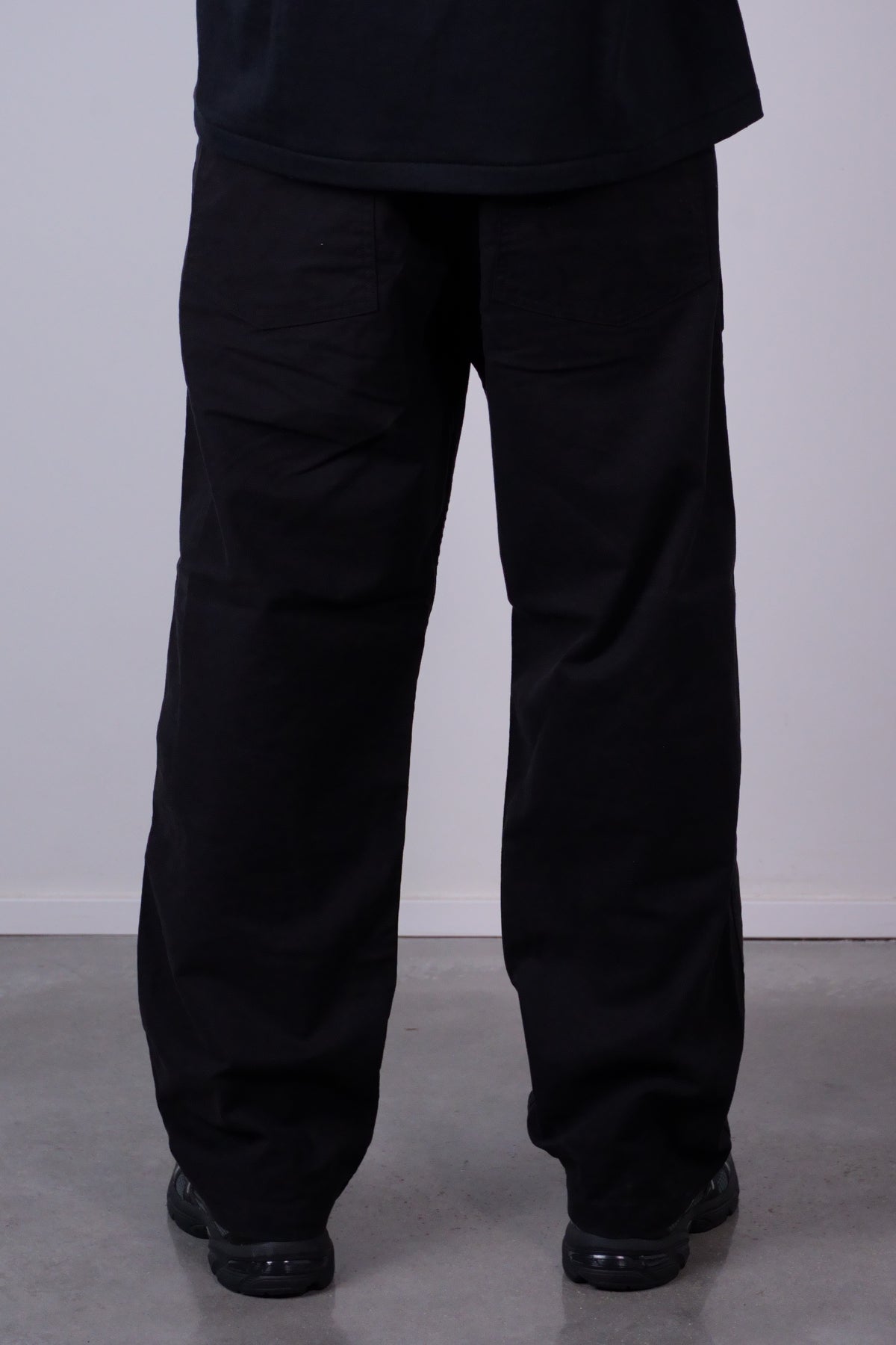 Brushed Serge Fatigue Pants Black (Regular Fit)