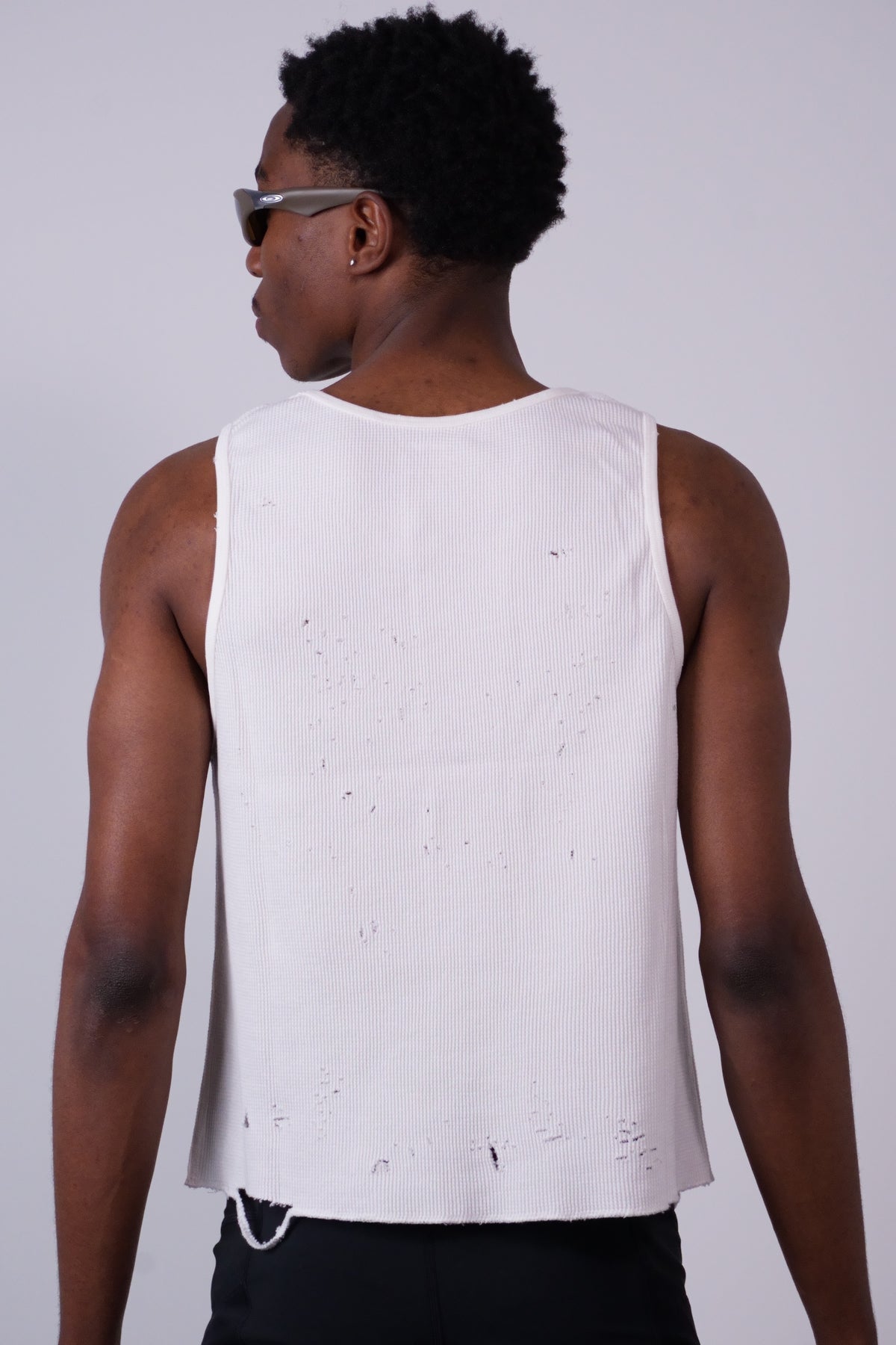 MothTech™ Waffle Singlet Off White
