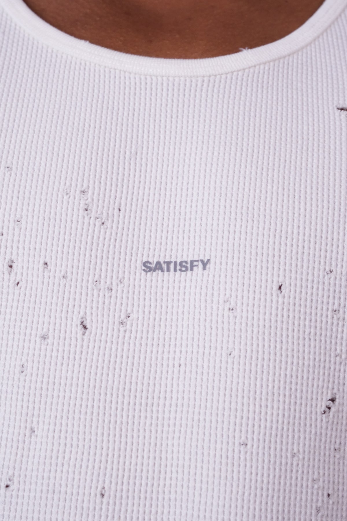 MothTech™ Waffle Singlet Off White