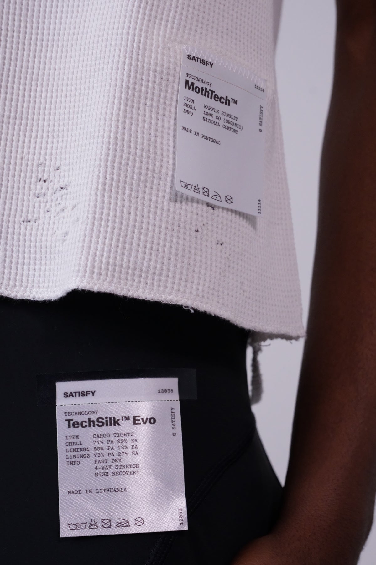 MothTech™ Waffle Singlet Off White