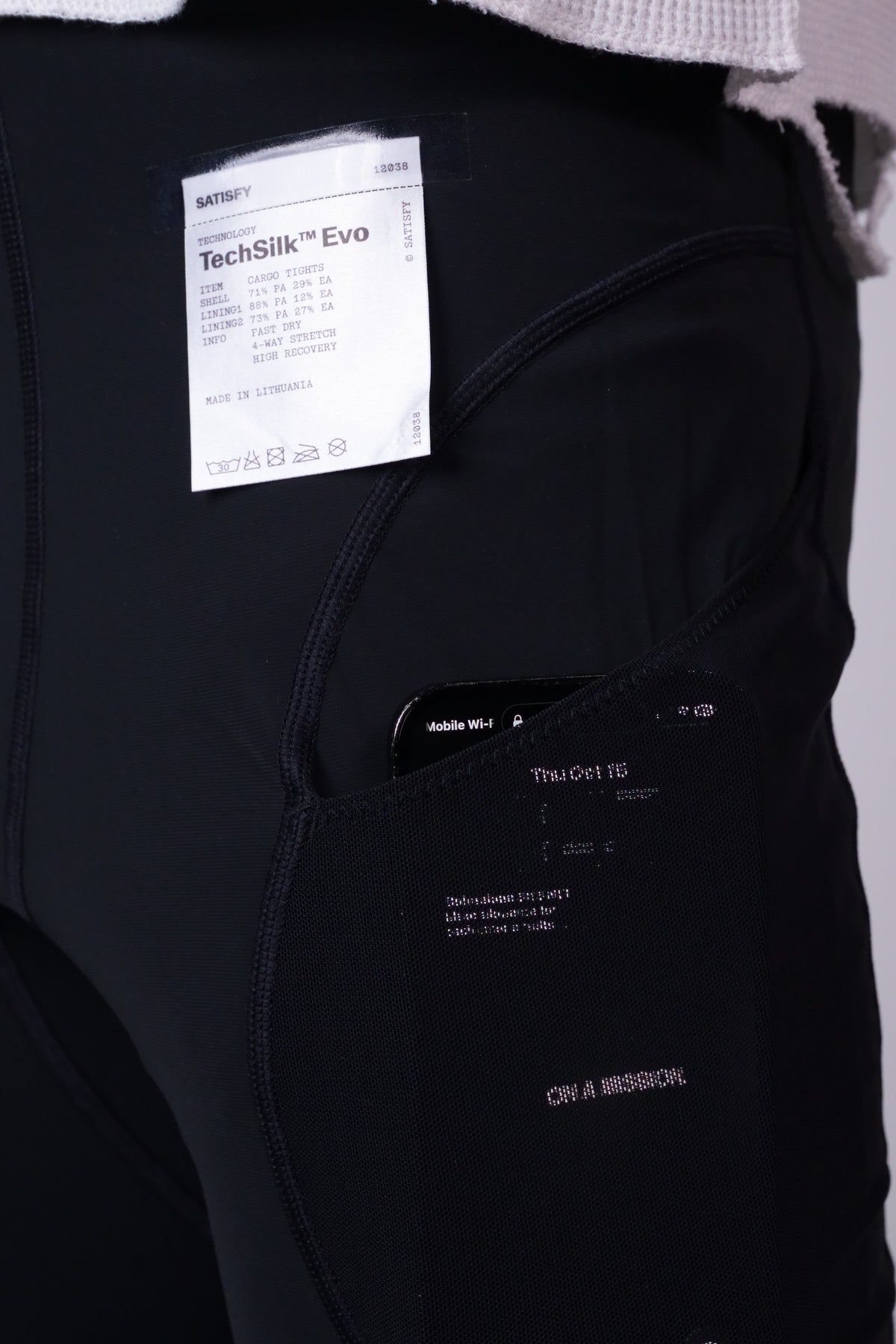 TechSilk Evo Cargo Tights Black