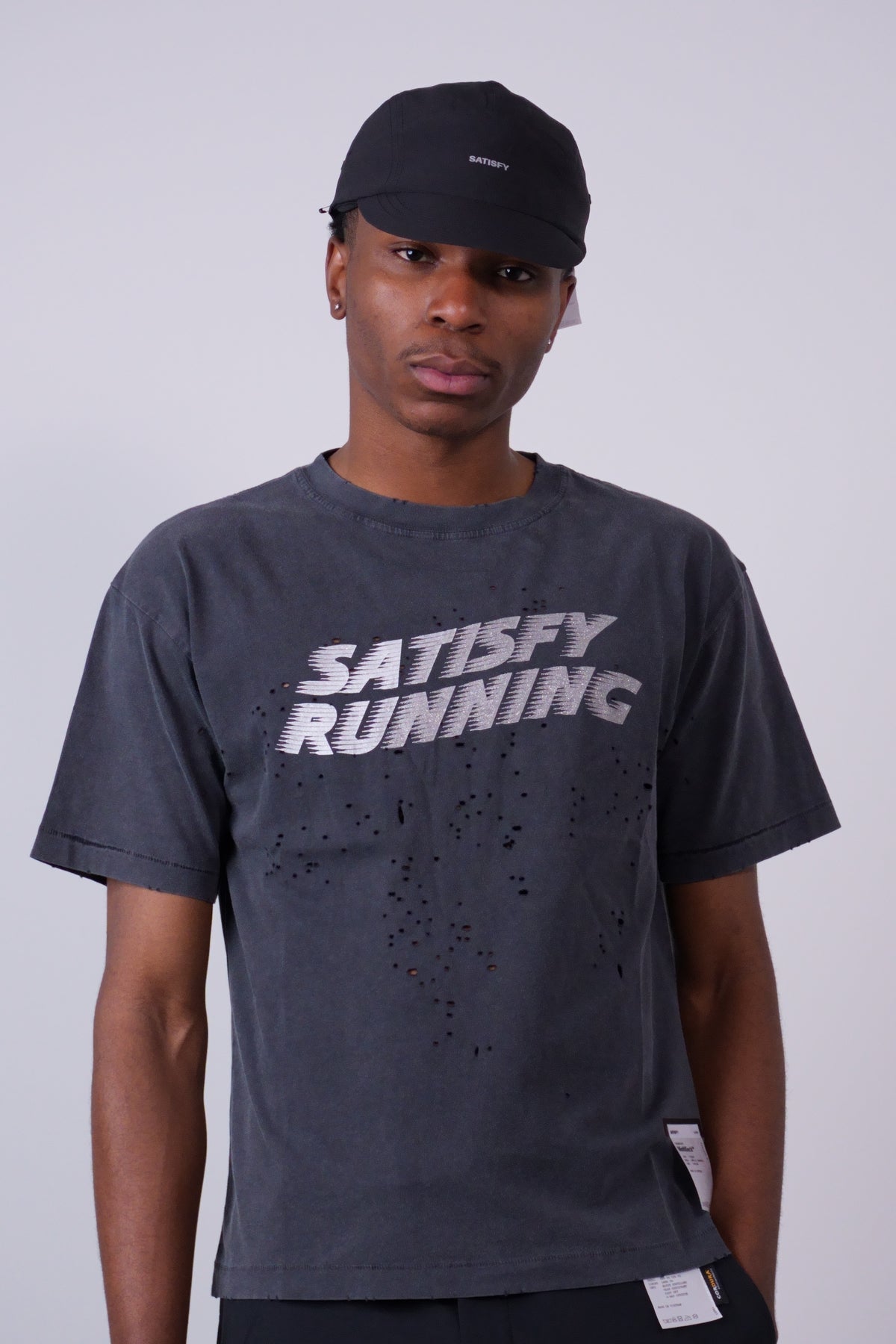 MothTech T-Shirt Aged Black Pochoir
