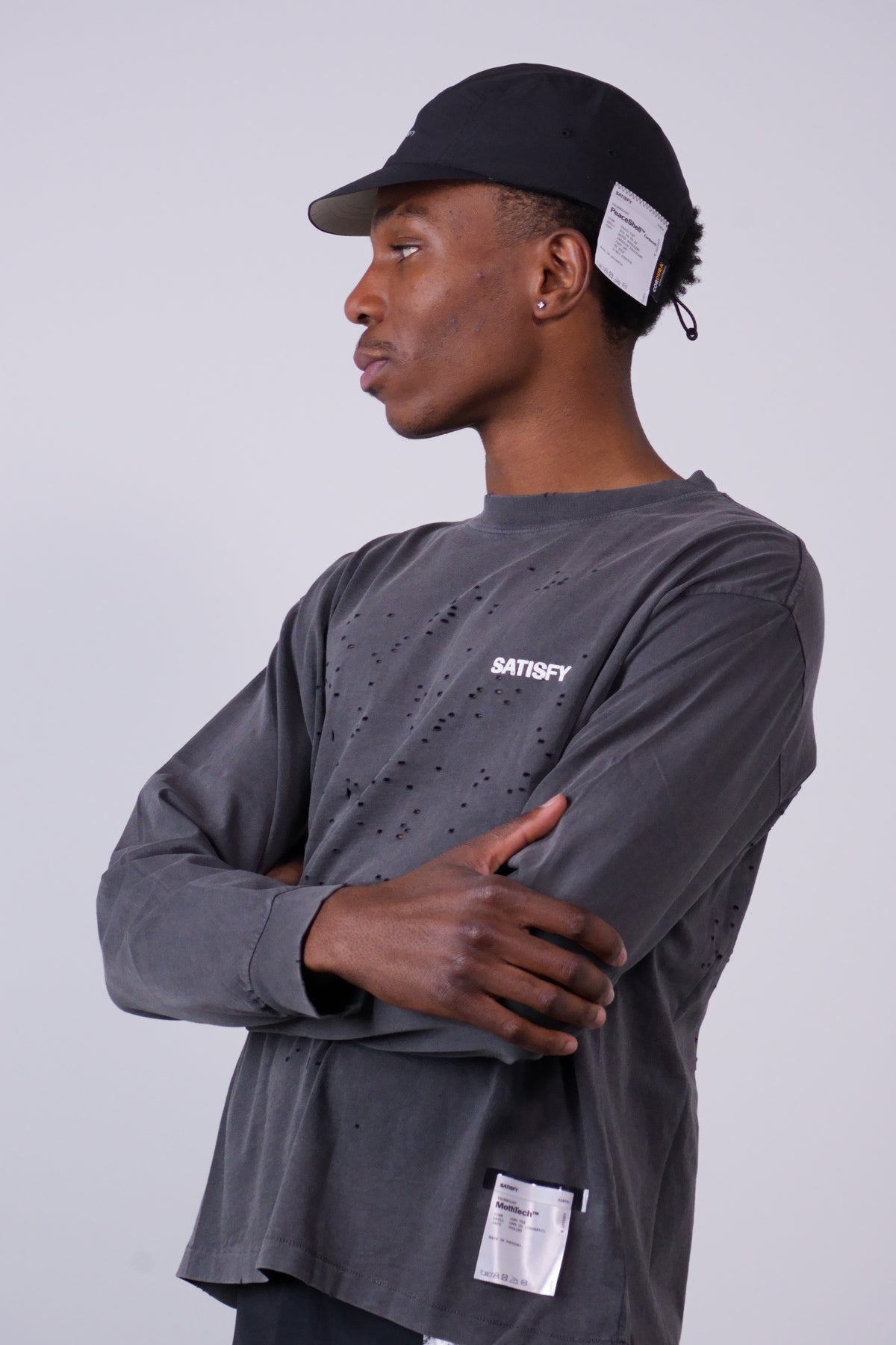 MothTech™ Long Tee Aged Black