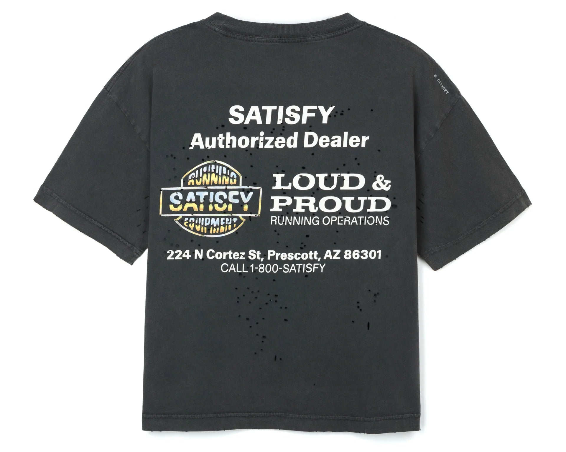 MothTech T-Shirt Harley Aged Black