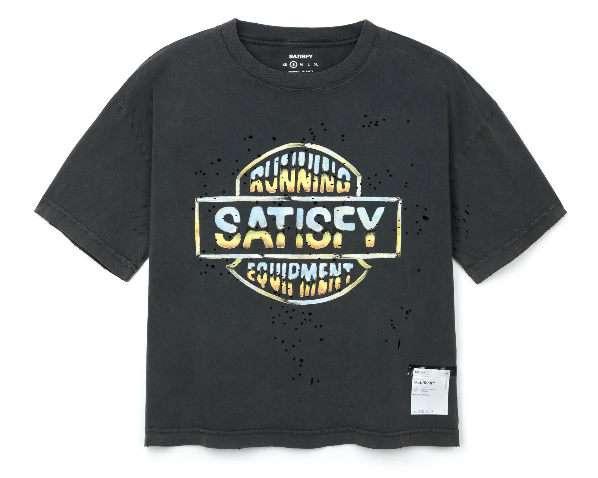 MothTech T-Shirt Harley Aged Black