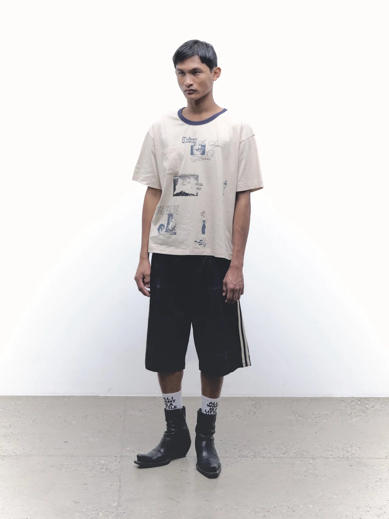 Haze Plaid Short Black