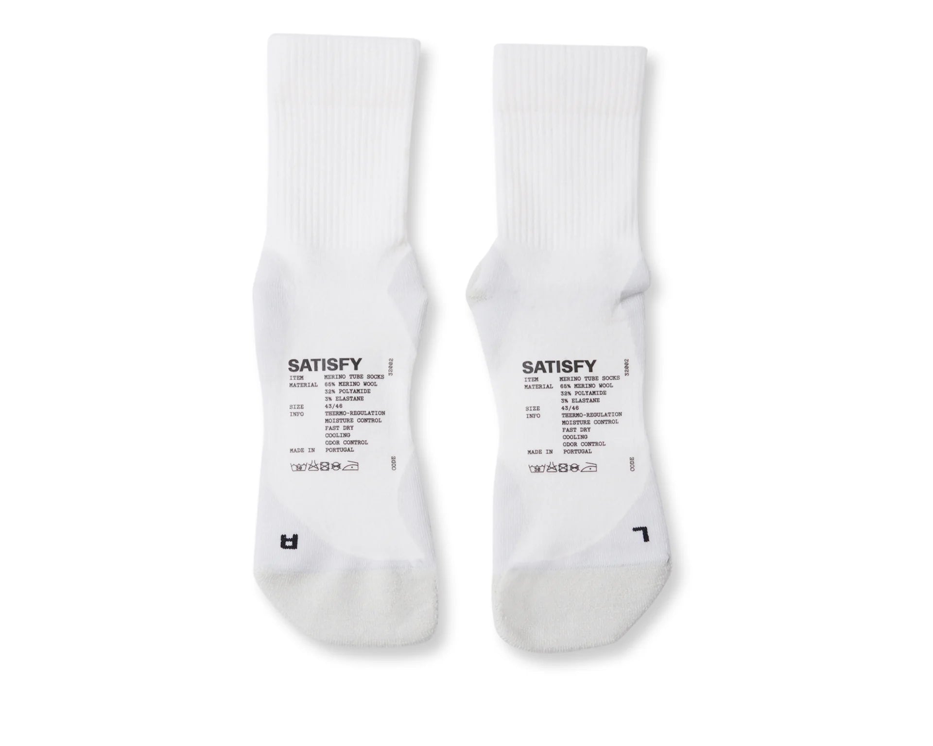 Merino Nylon Tube Socks Off-White