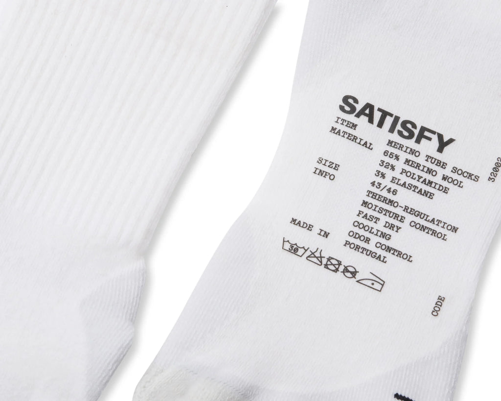 Merino Nylon Tube Socks Off-White