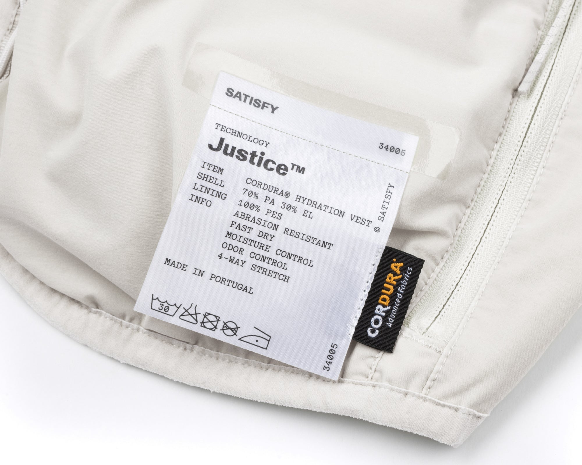Justice Cordura Hydration Vest 5L Off-White