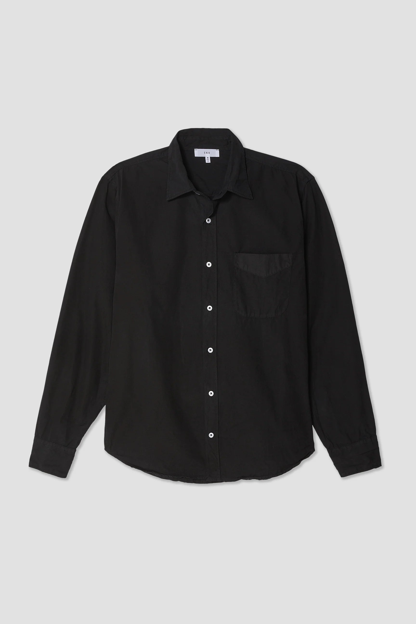Poplin Standard Shirt Faded Black