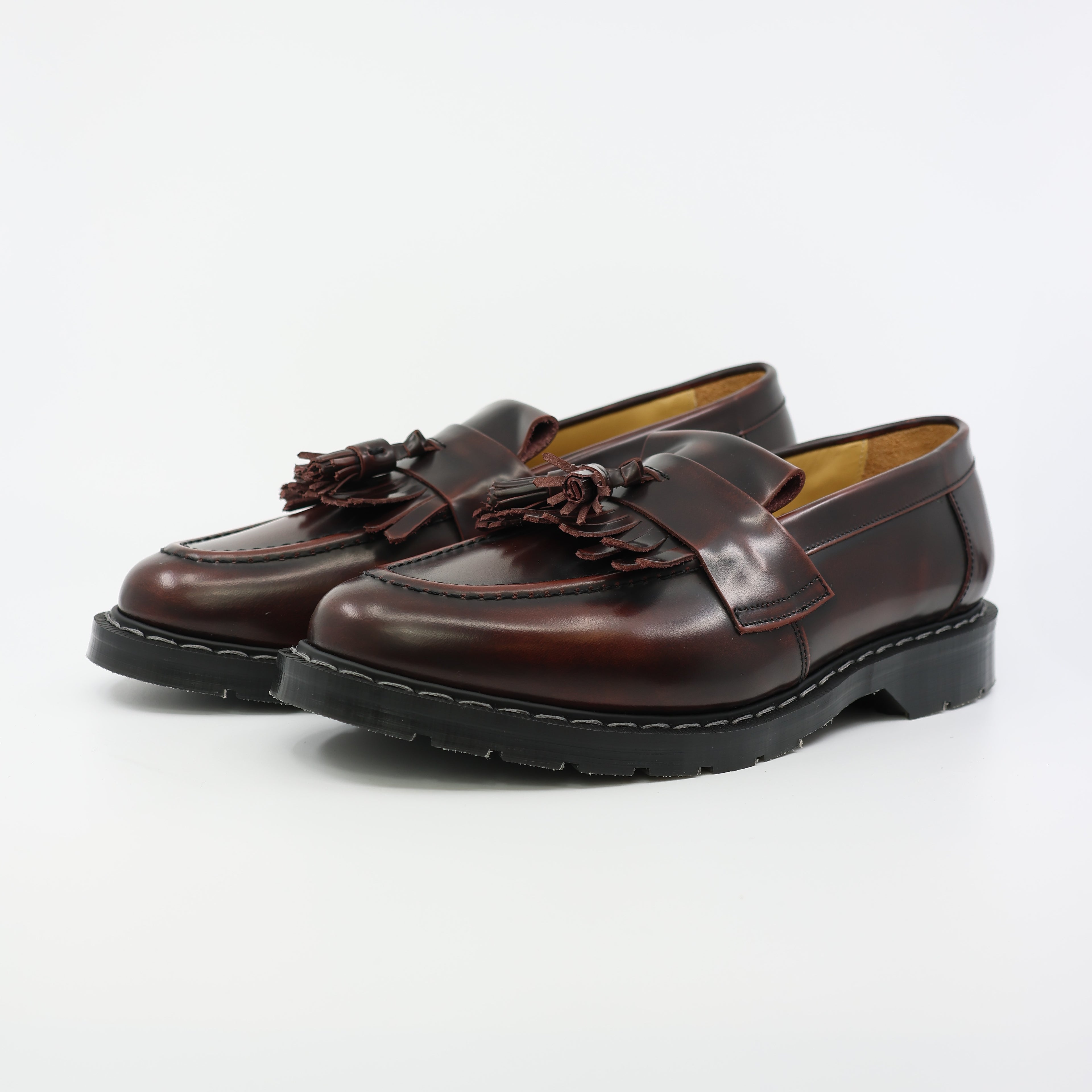 Burgundy Rub-Off Tassel Loafer