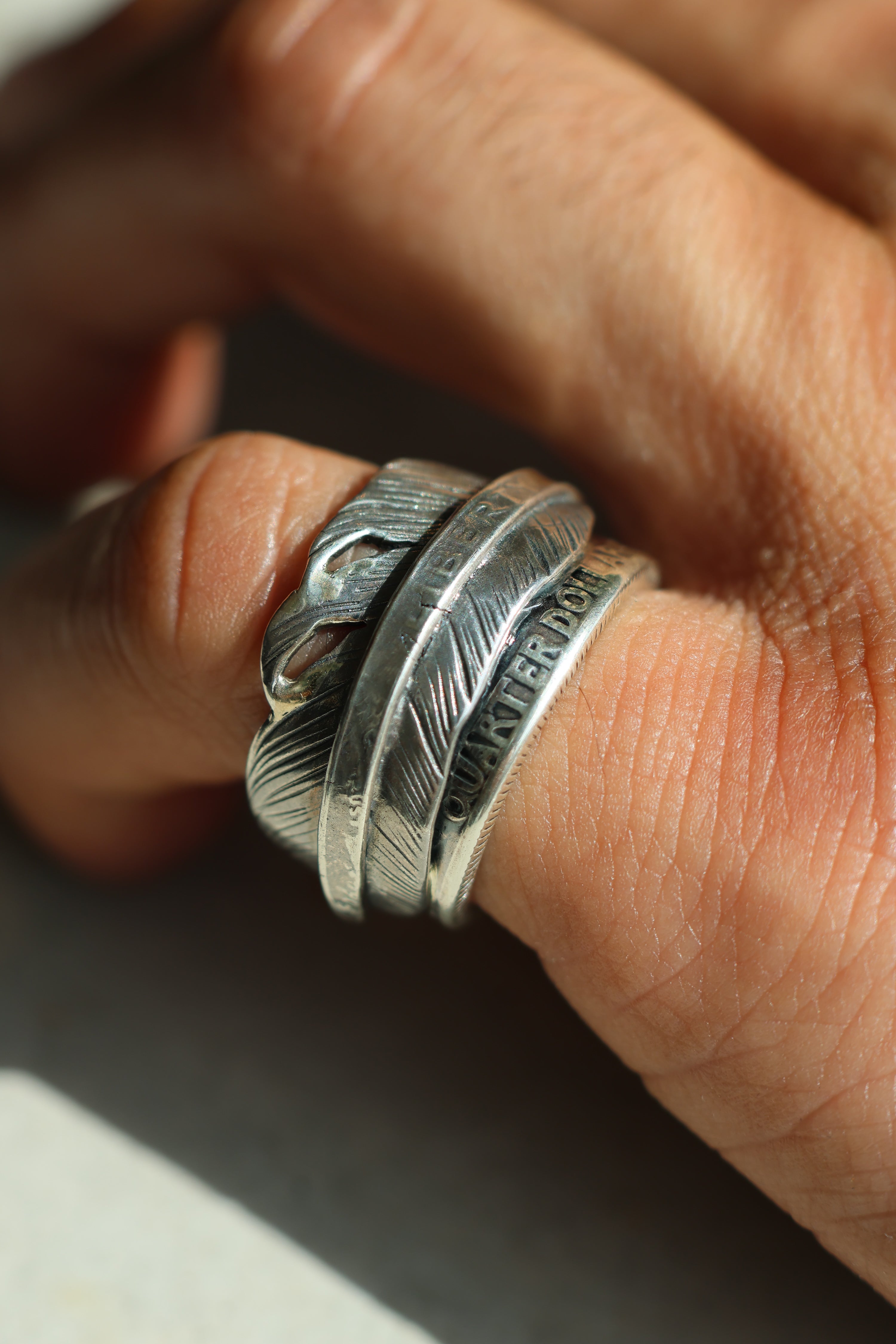 25¢ Liberty Feather Ring