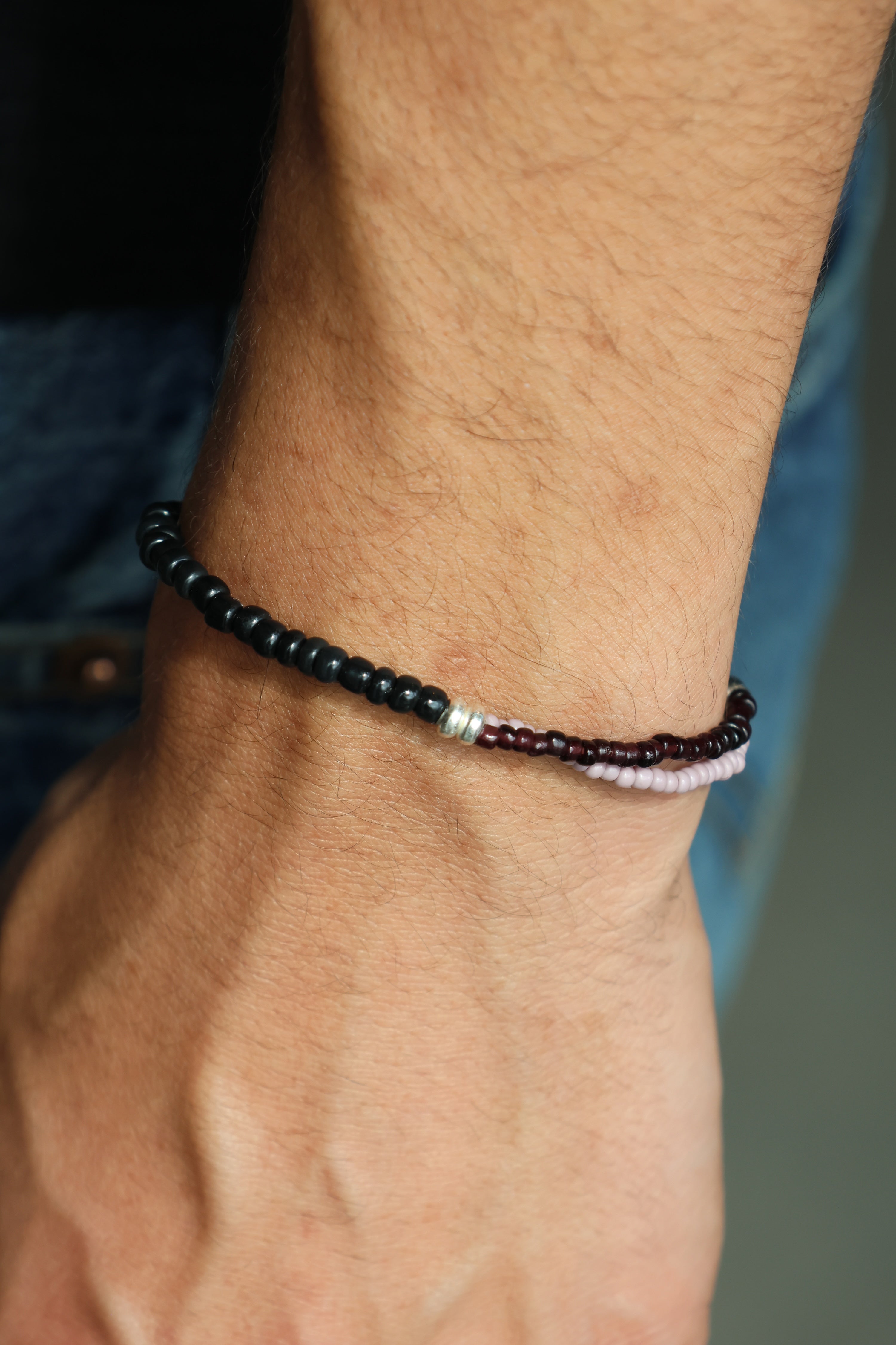 Murano Bead Coin Bracelet