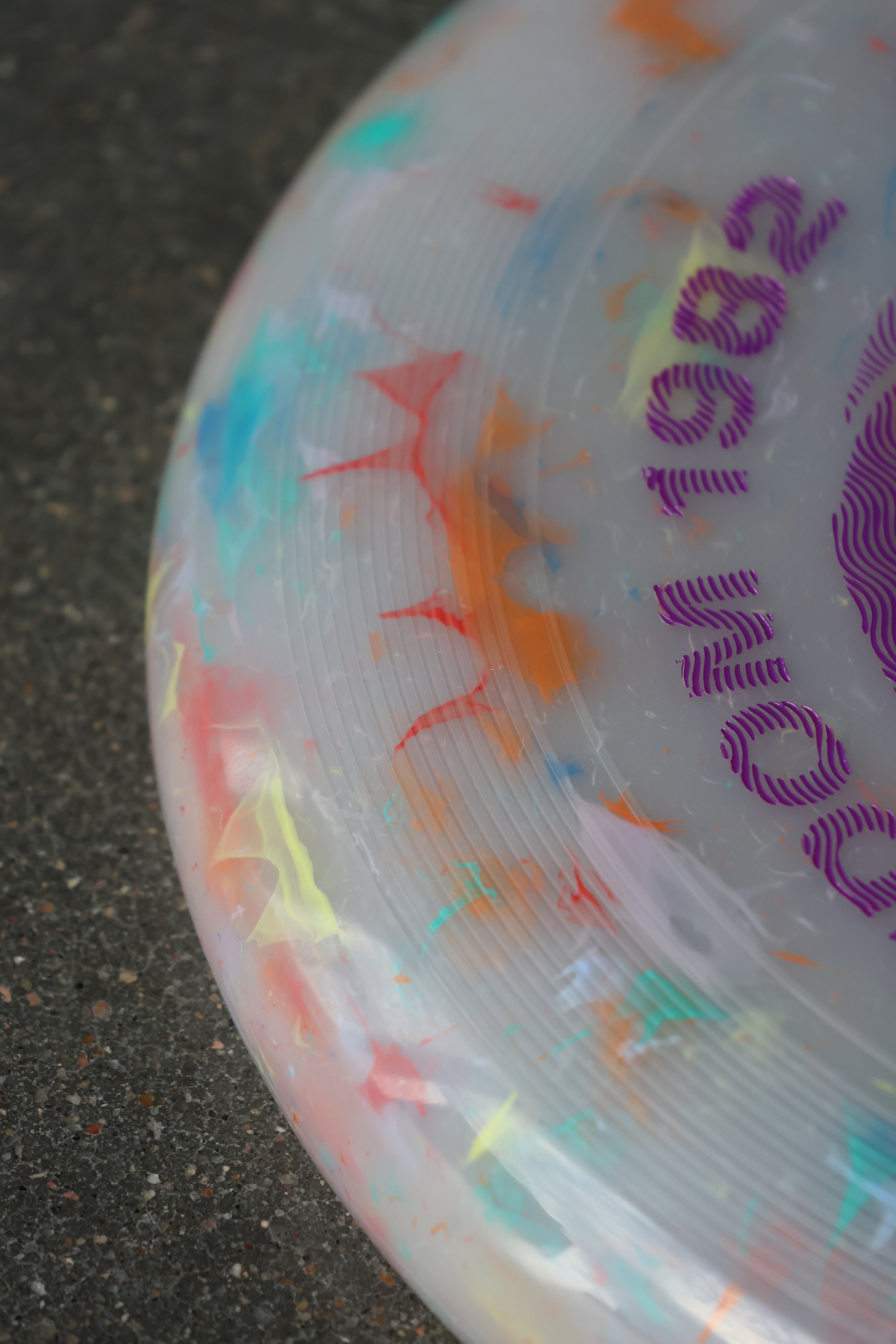Wham-O Yin Yang Frisbee Matte Purple