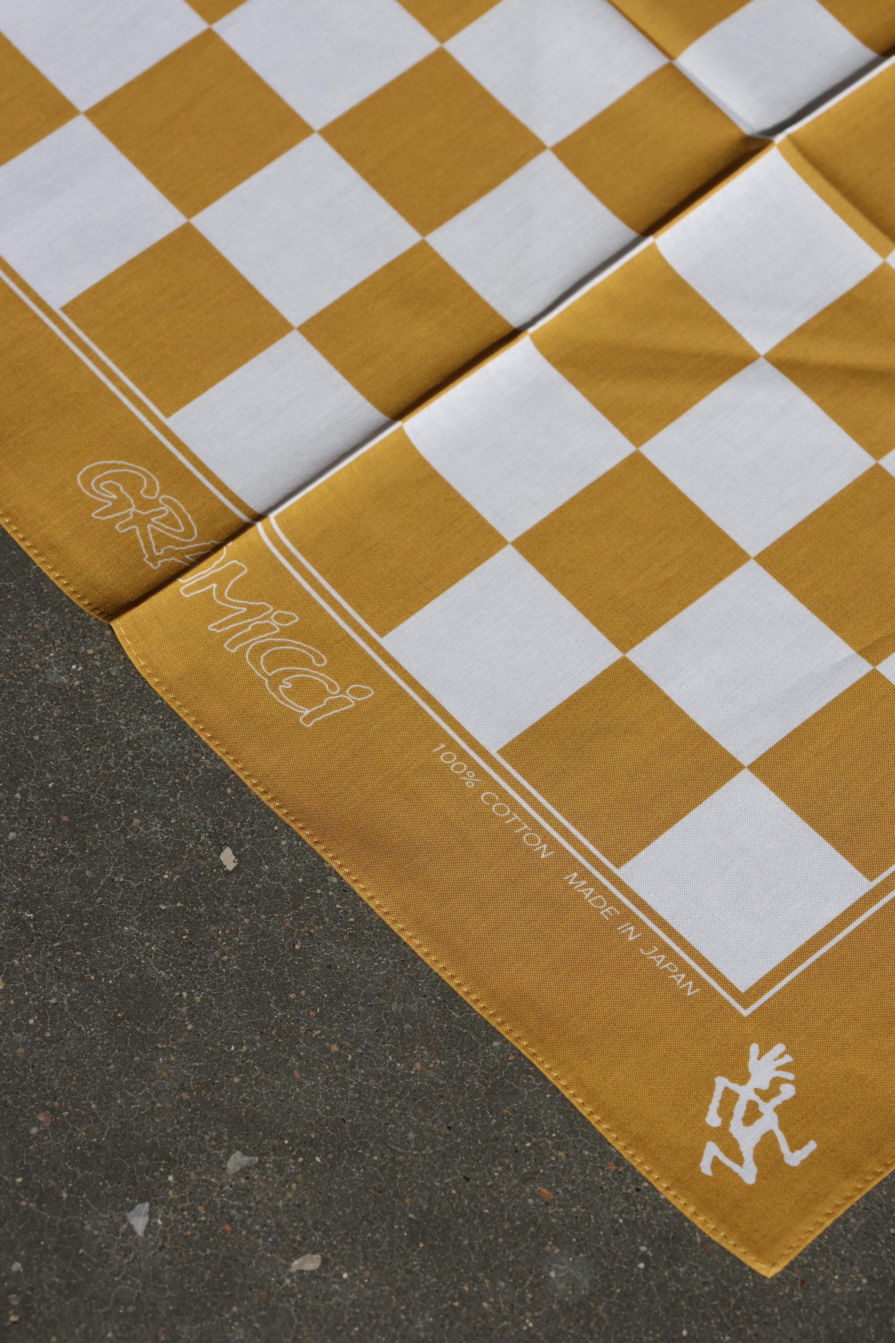 Checkers Bandana Yellow Orange