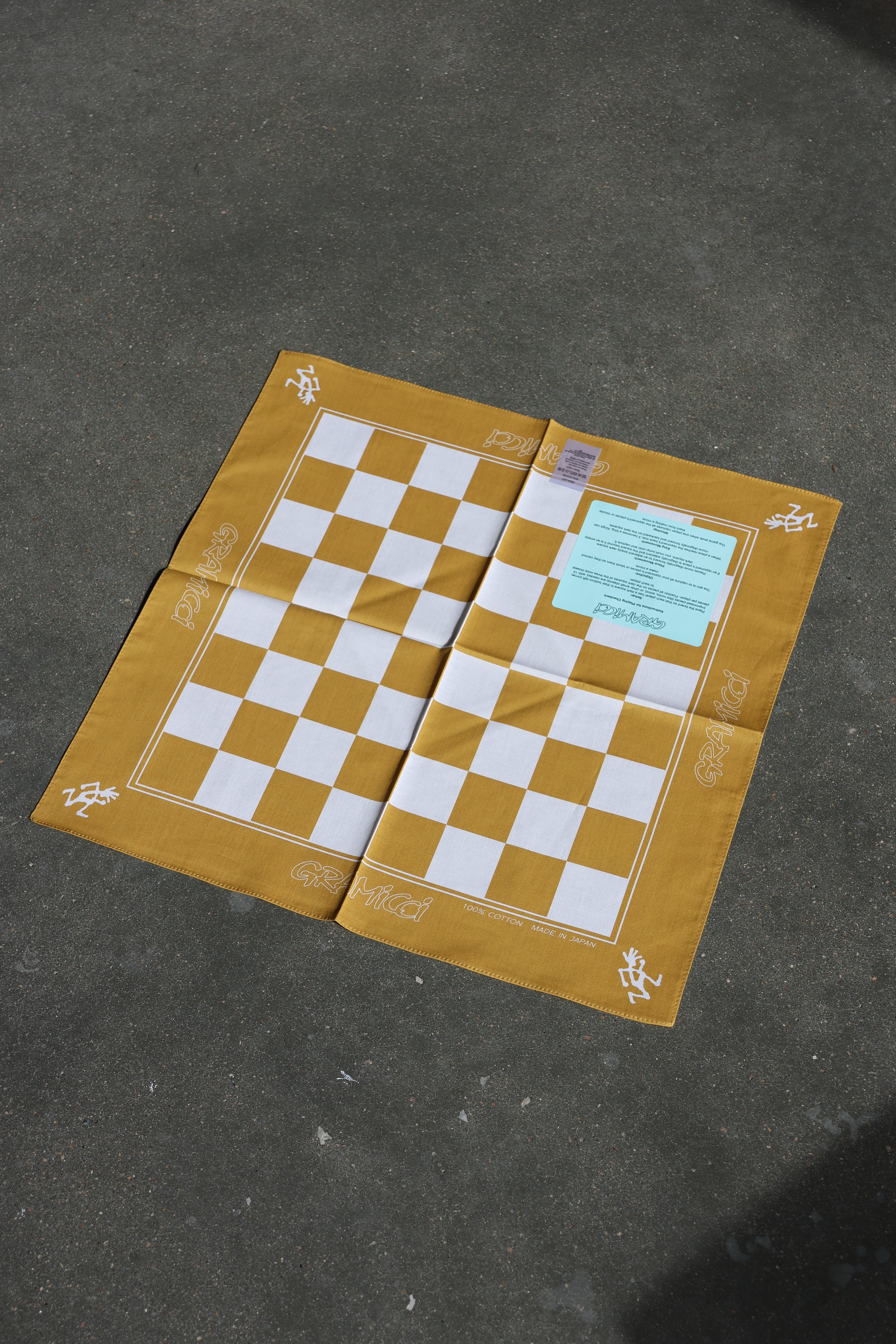 Checkers Bandana Yellow Orange