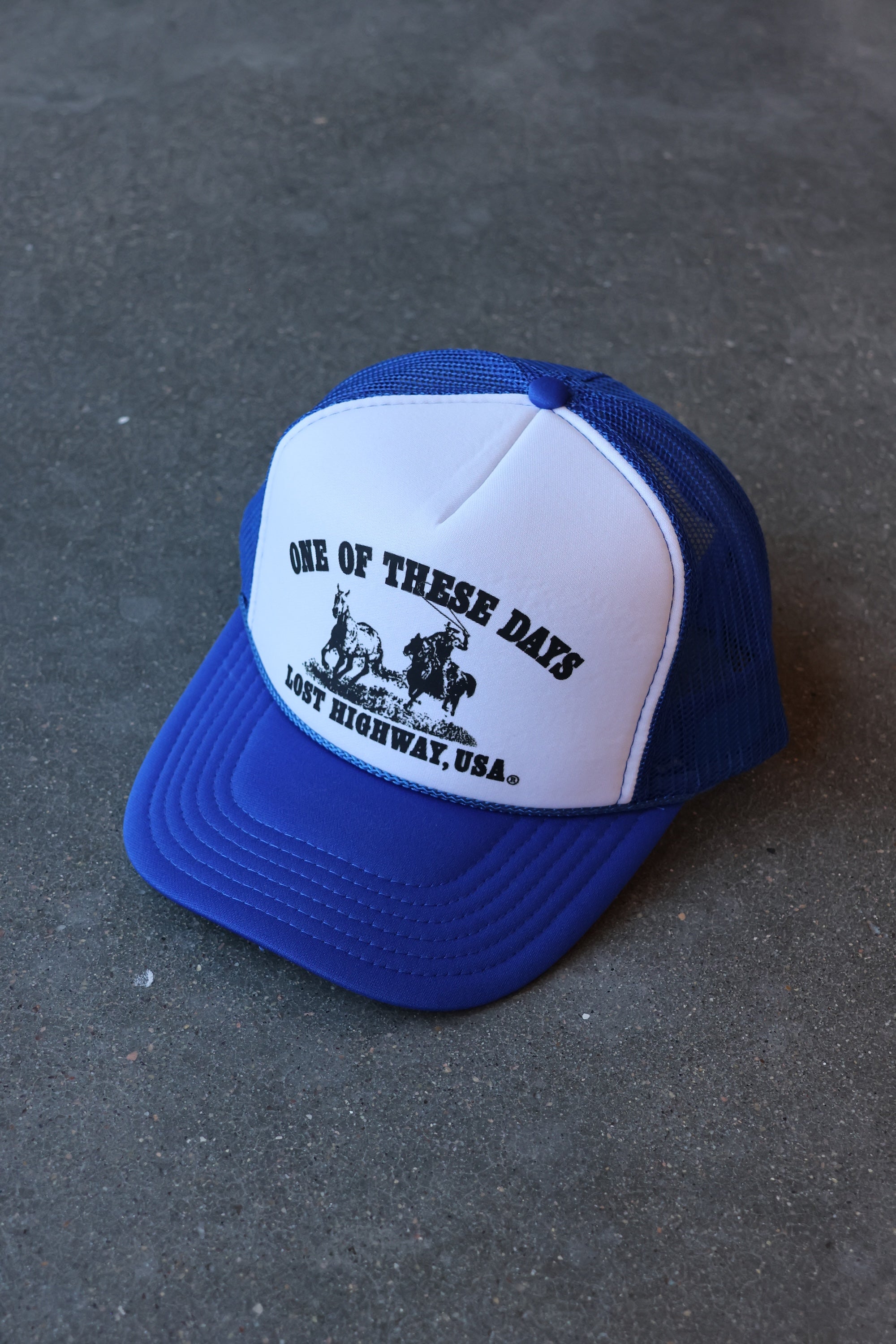Lost Highway Trucker Royal Blue/White