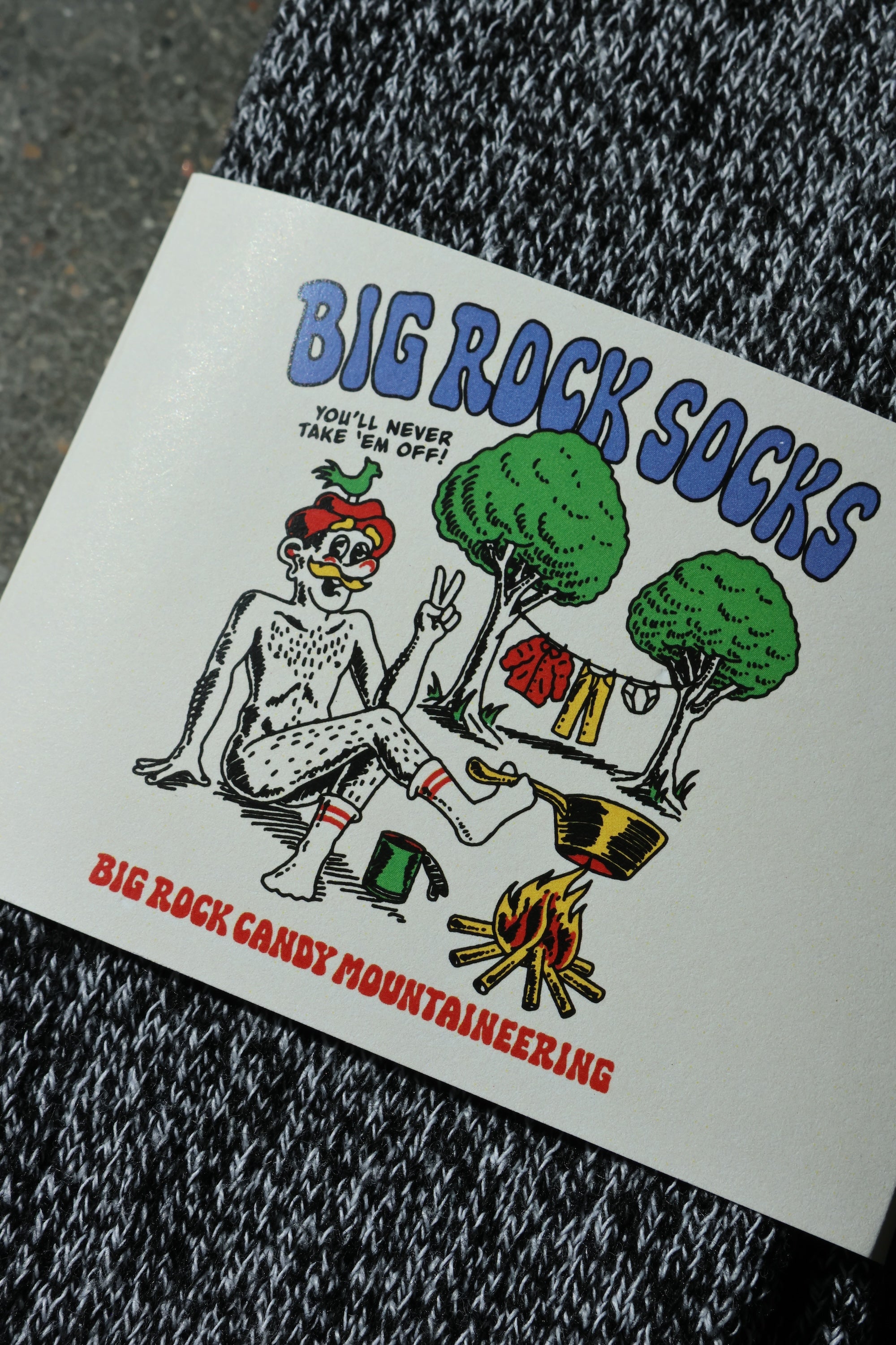 Big Rock Wool Sock Salt & Pepper