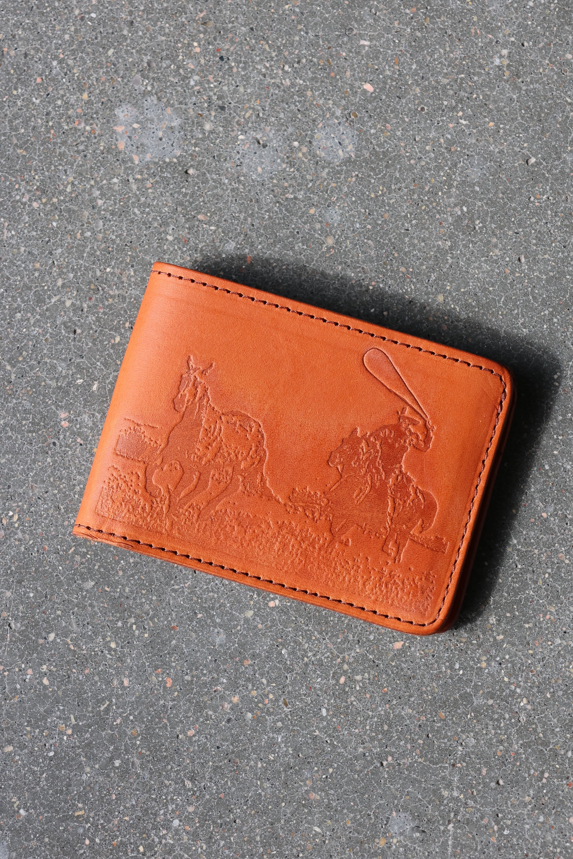 Just For A Moment Leather Bi Fold Wallet Tan