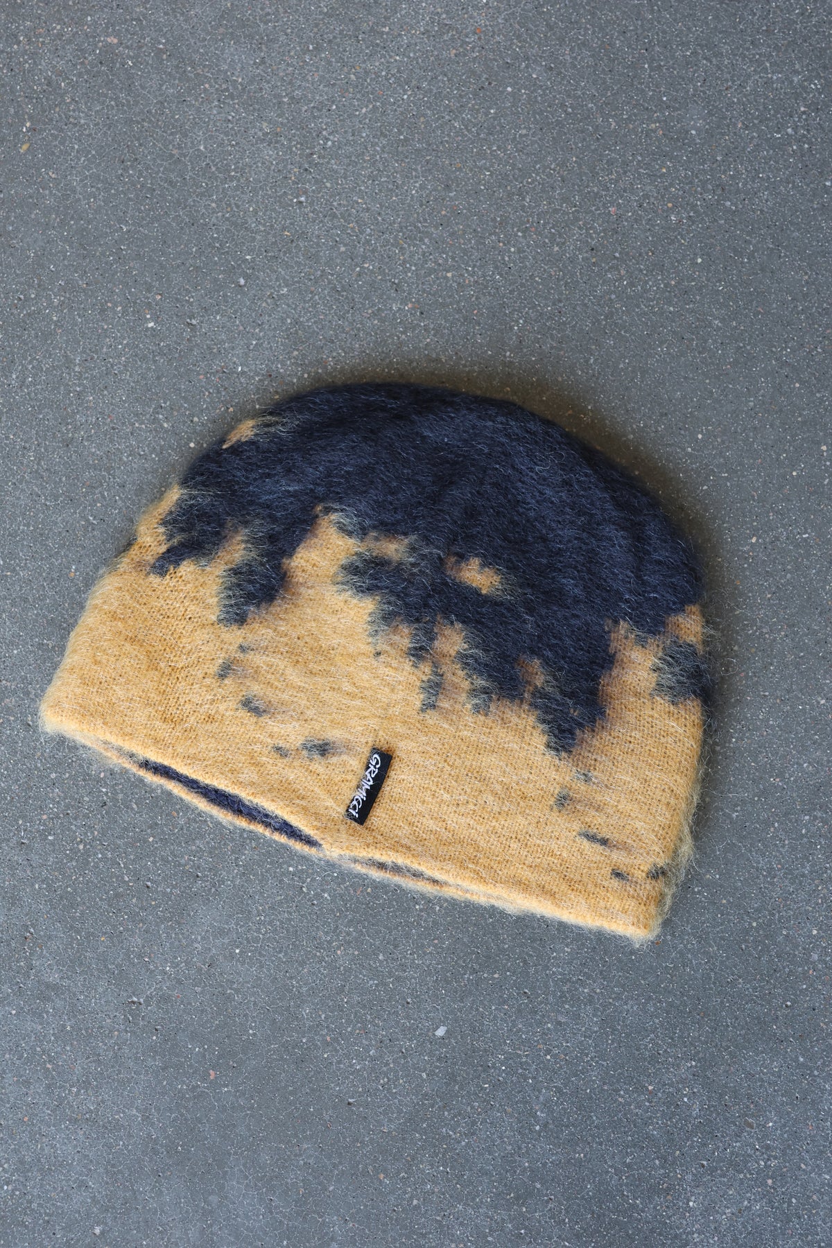 Mohair Splatter Beanie Safron