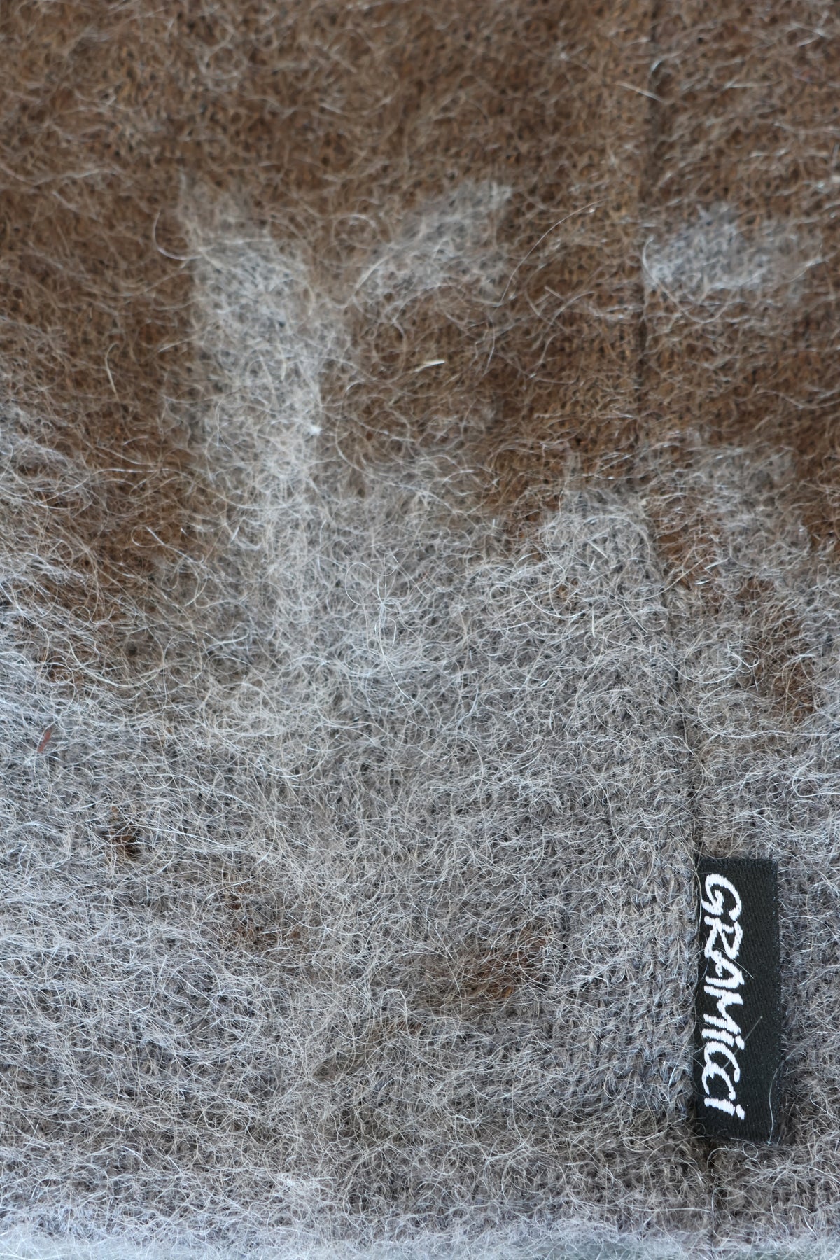 Mohair Splatter Beanie Slate