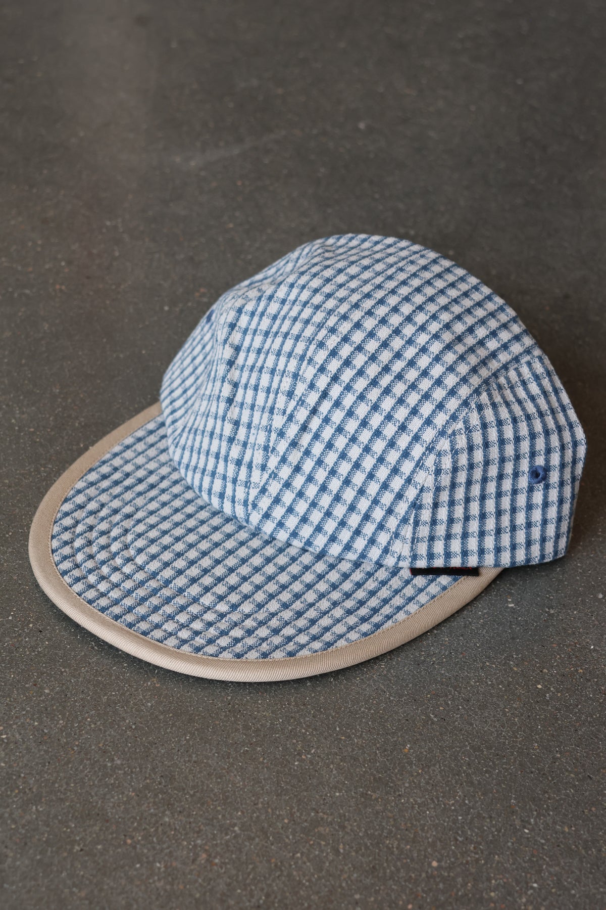 Dobby Plaid Long Bill Cap Royal