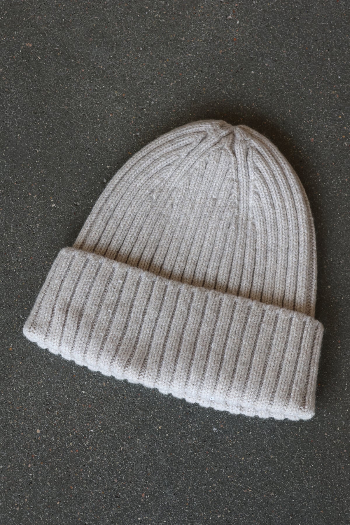 Recycled Cashmere Beanie Oat