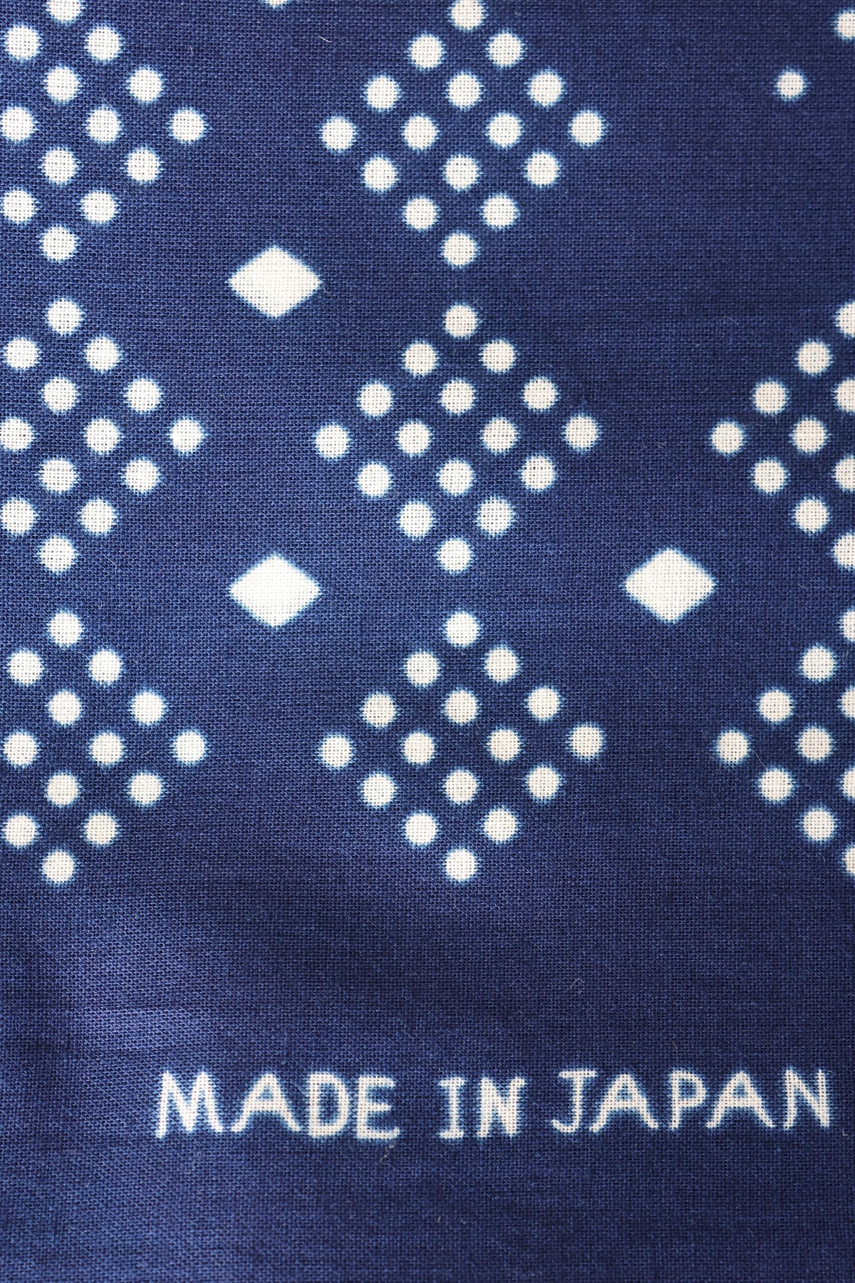 Indigo Discharge Bandana Scarf Indigo