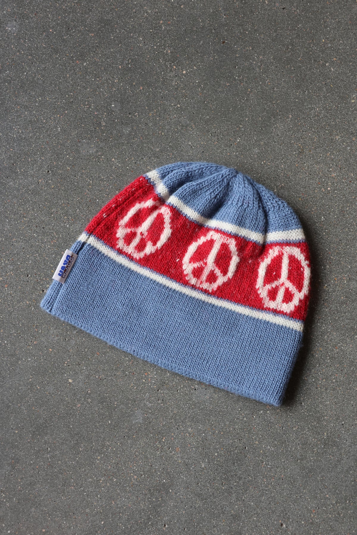 Stowe Peace Beanie Blue Frost