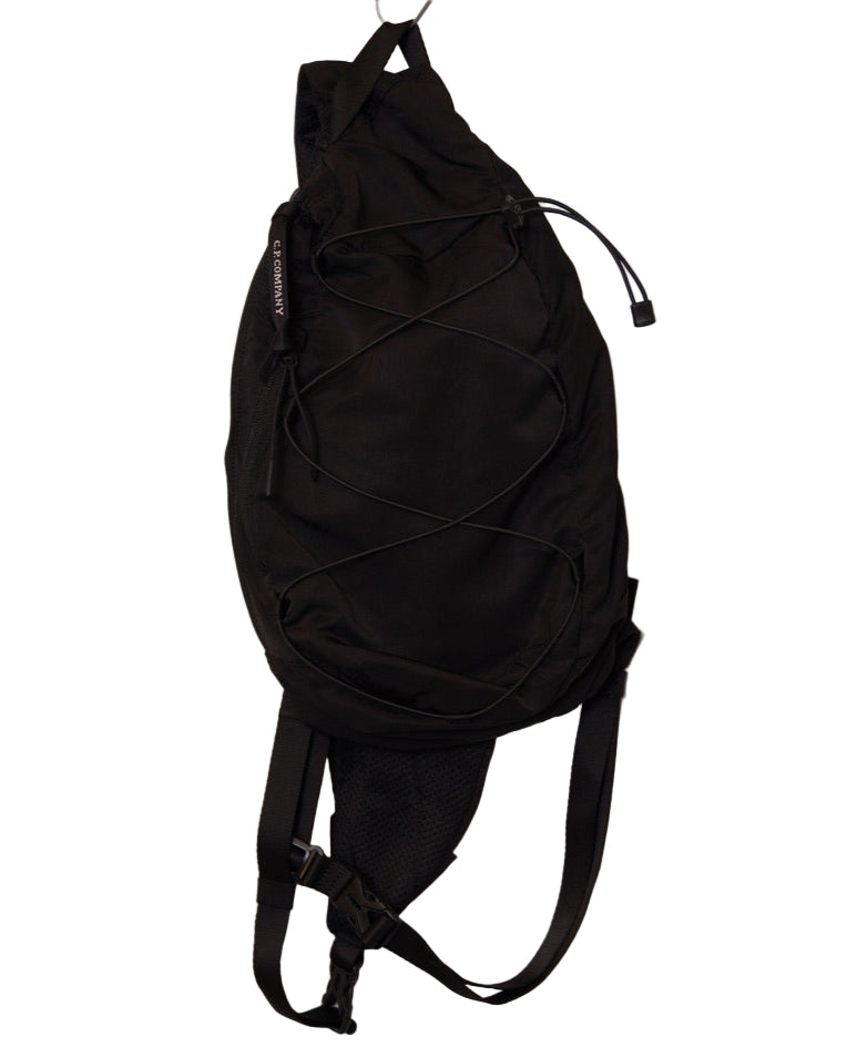 Nylon B Crossbody Rucksack - Black