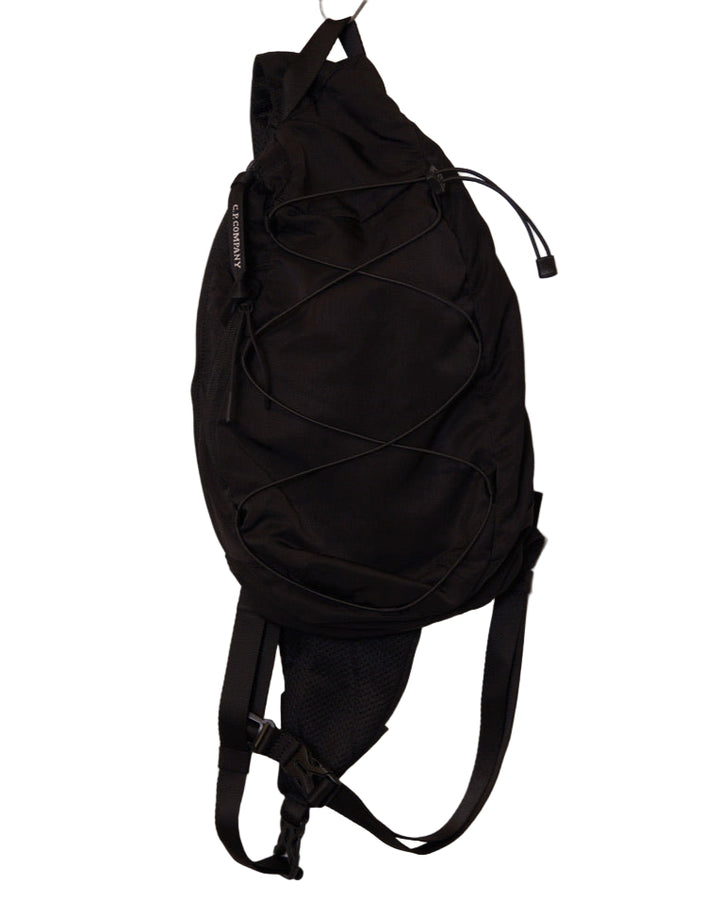 Nylon B Crossbody Rucksack - Black