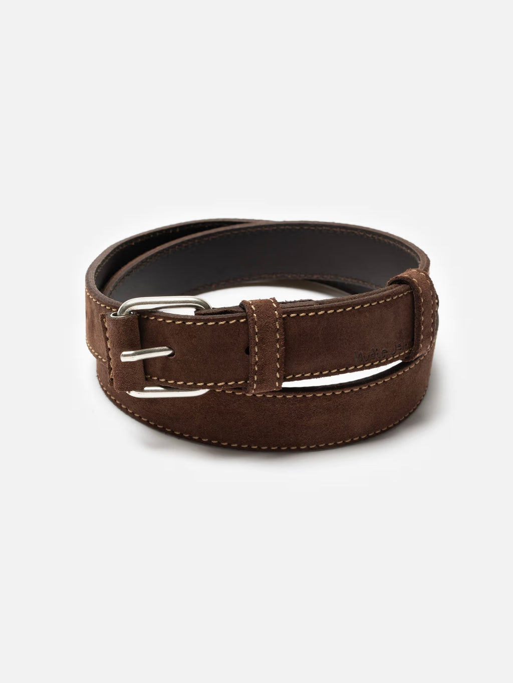 Dwayne Suede Belt Dark Brown