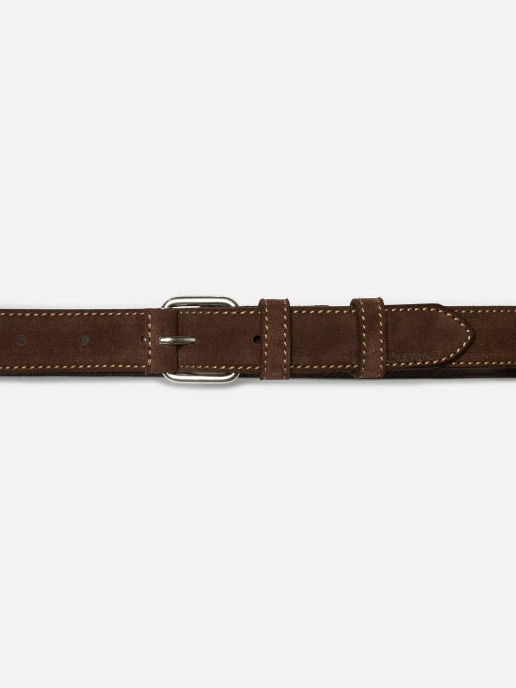 Dwayne Suede Belt Dark Brown