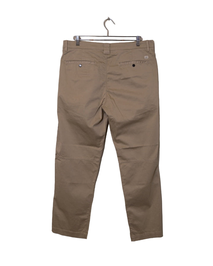 Stretch Sateen Regular Pants - Vintage Khaki