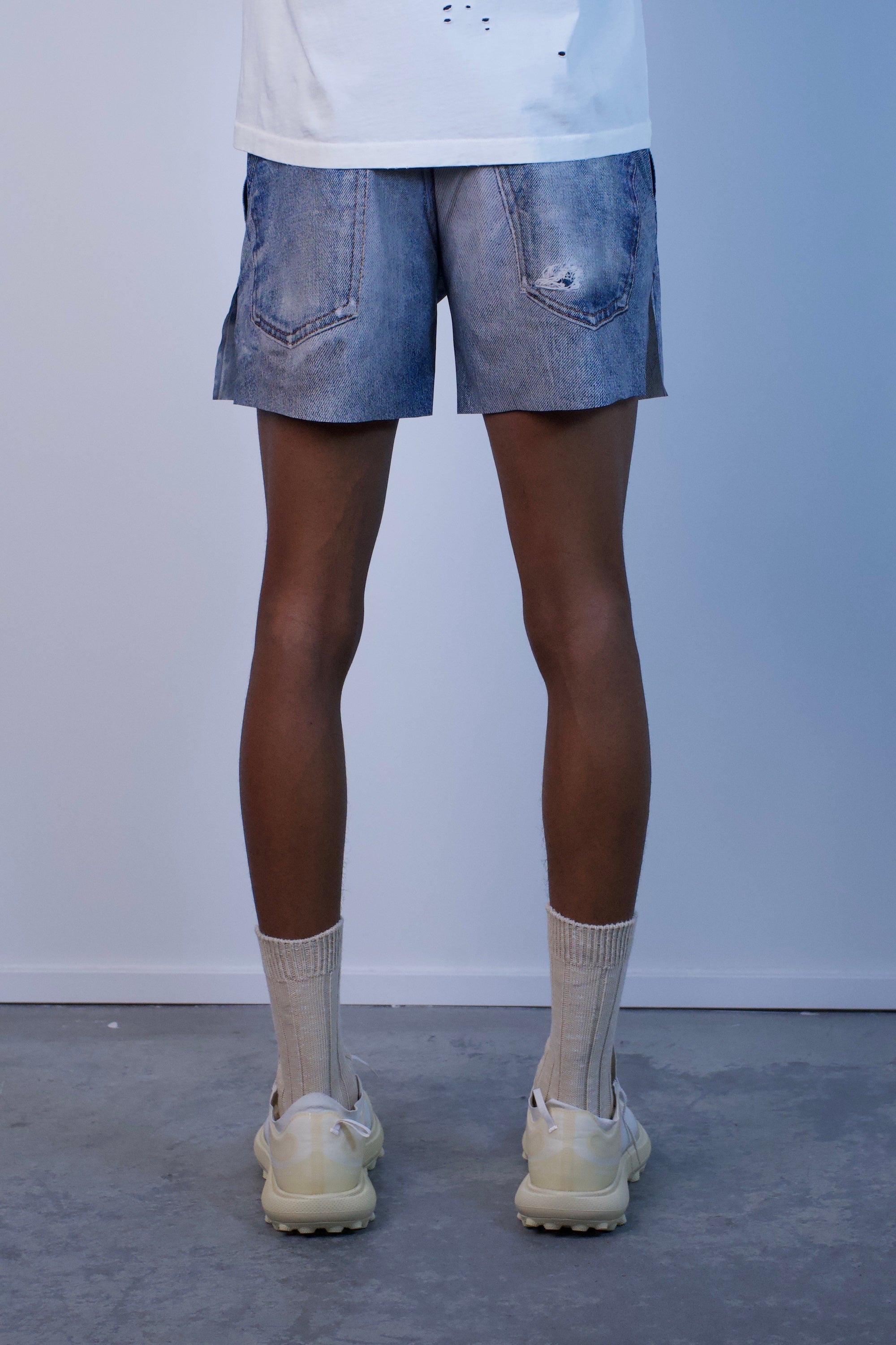 PeaceShell 5 Unlined Shorts Digital Denim