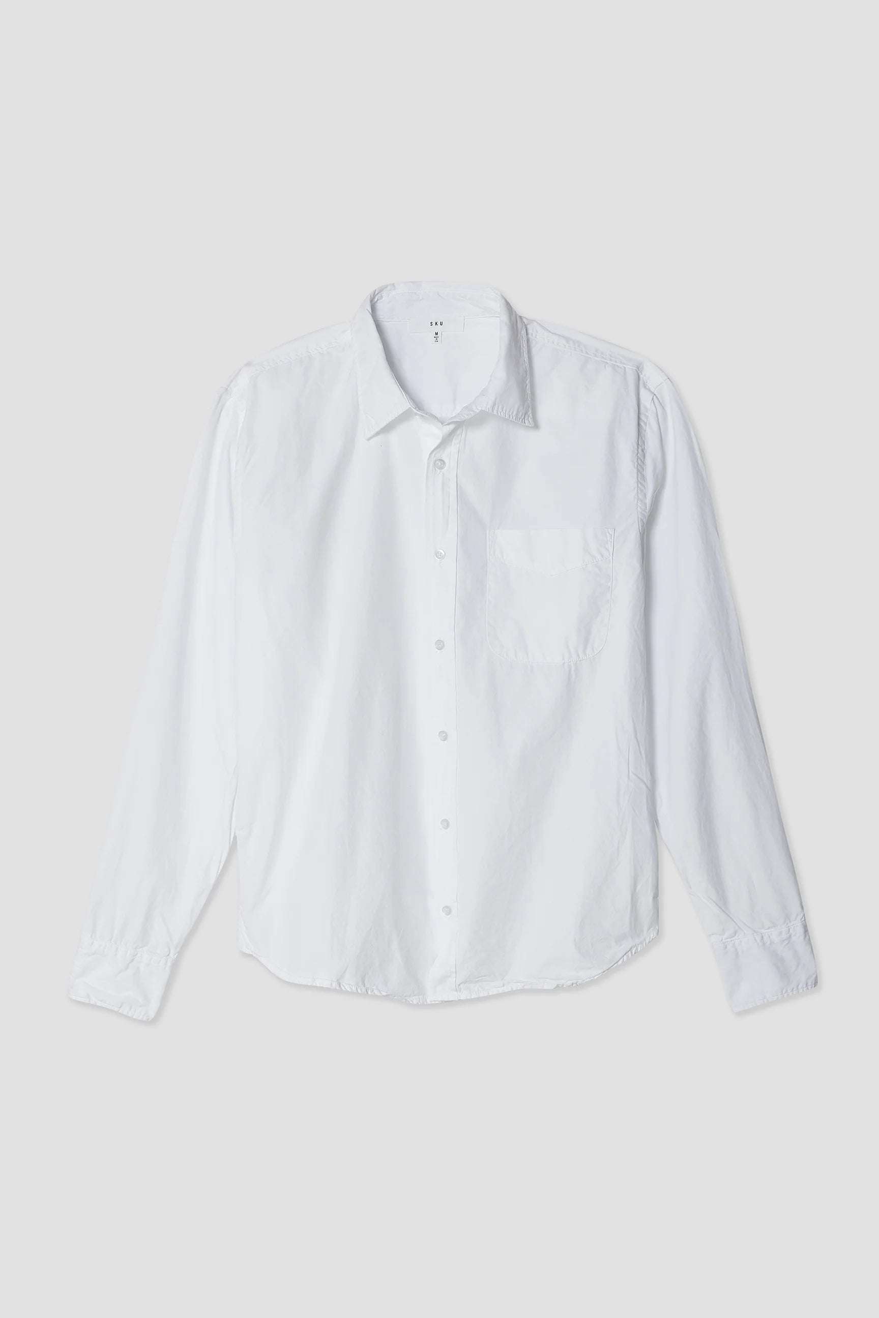Poplin Standard Shirt Faded White