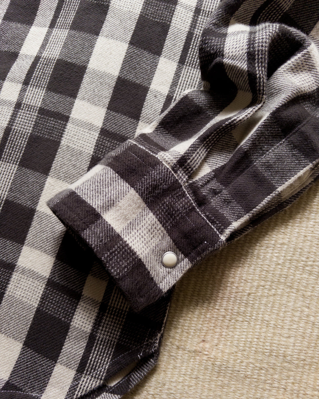 Washed Flannel Workshirt Night Pitch