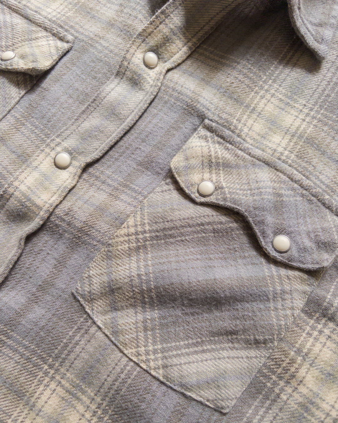 Washed Flannel Workshirt Late Frost