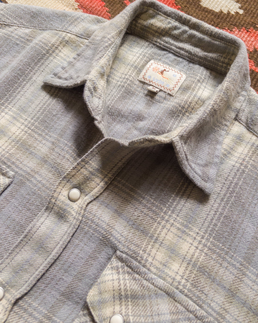 Washed Flannel Workshirt Late Frost