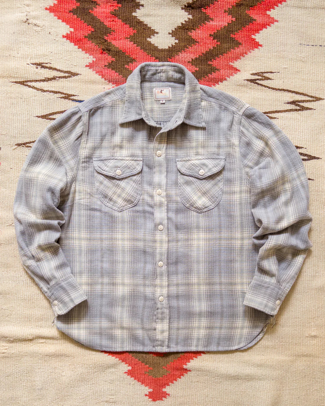 Washed Flannel Workshirt Late Frost