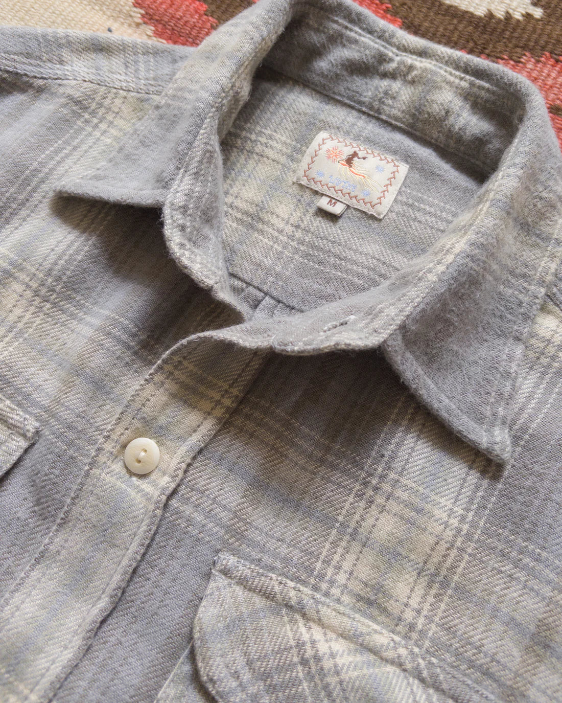 Washed Flannel Workshirt Late Frost