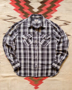 Washed Flannel Workshirt Night Pitch